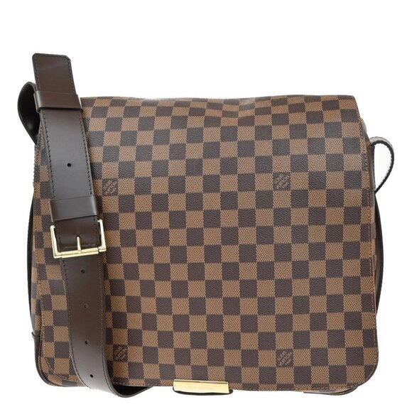LOUIS VUITTON Bastille Shoulder Bag Damier Ebene Leather Brown - Picture 1 of 16